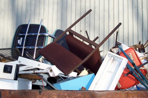 Home clearance team sorting items in Ealing home