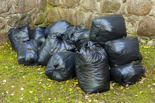 Bulk waste being loaded for recycling at an Ealing center